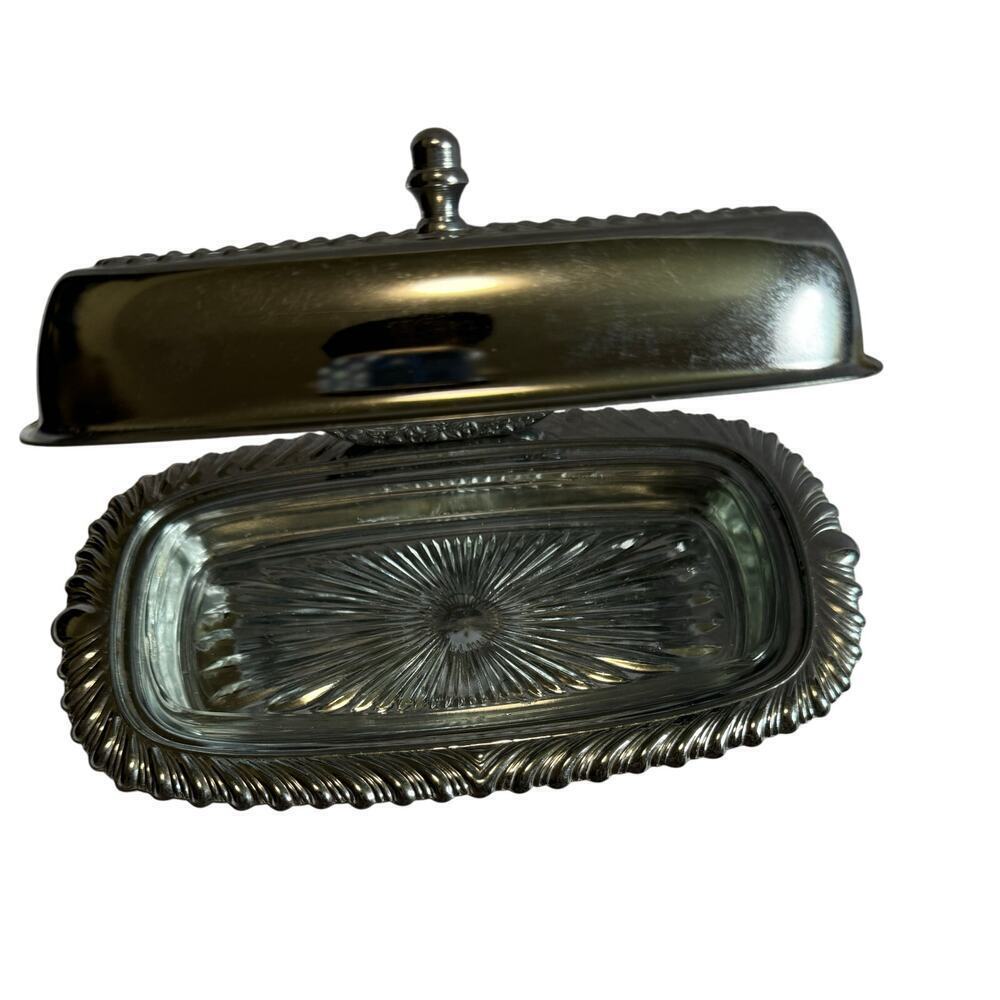 Irvinwear Vintage 1970’s silver plated‎ butter dish.